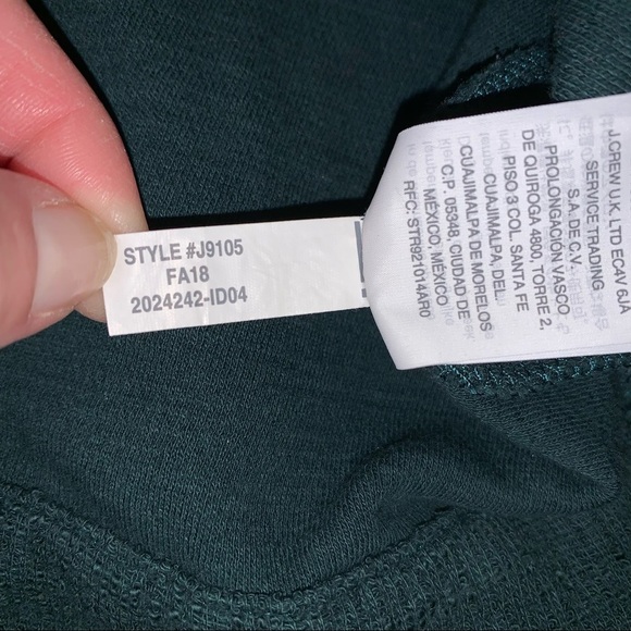 Madewell Texture & Thread Green Wrap Top size Small - Picture 9 of 9